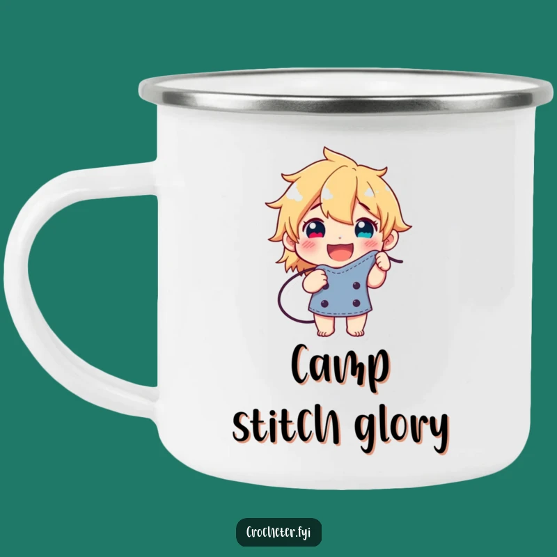 Funny Stitch Pride Camping Mug: Happy Design, Great Funny Gift for Outdoor Crafters