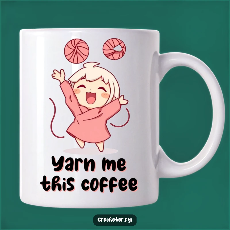 Funny Yarn Ball Character Mug: Playful Fun for Your Morning Brew