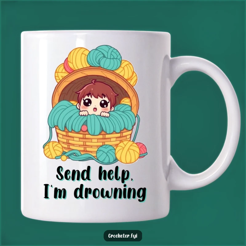 Funny Yarn Overload Surprise Mug: A Hilarious Gift for Knitters and Crafters