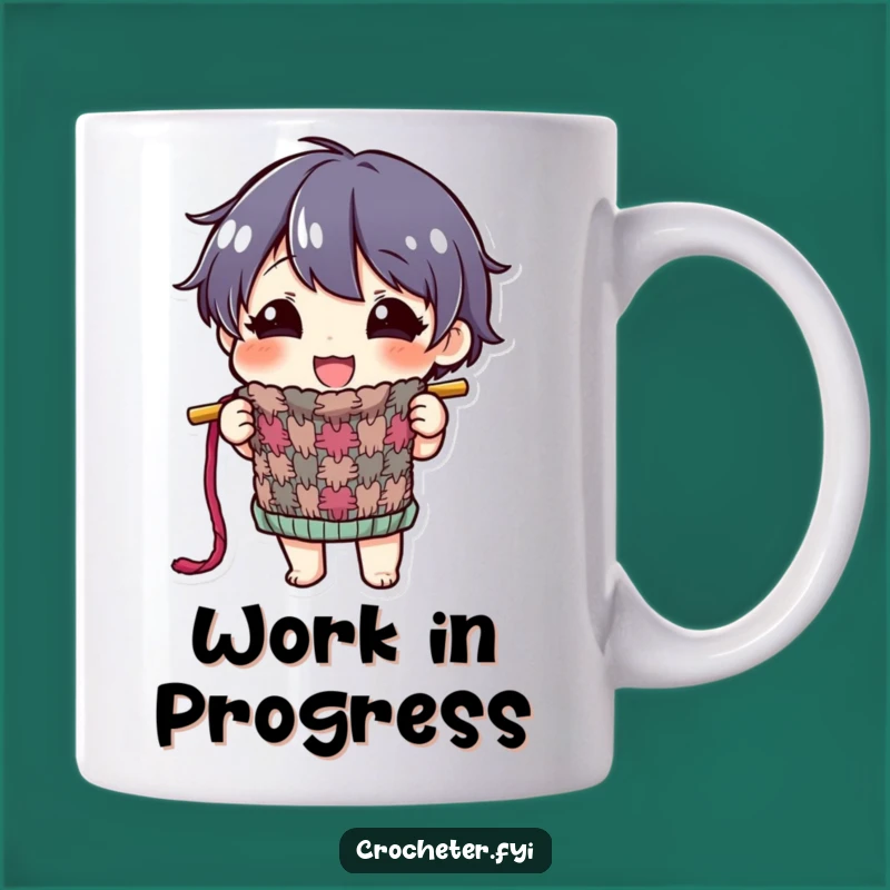 Funny Knitted Item Mug: Proud Crafter Gift for Knitters