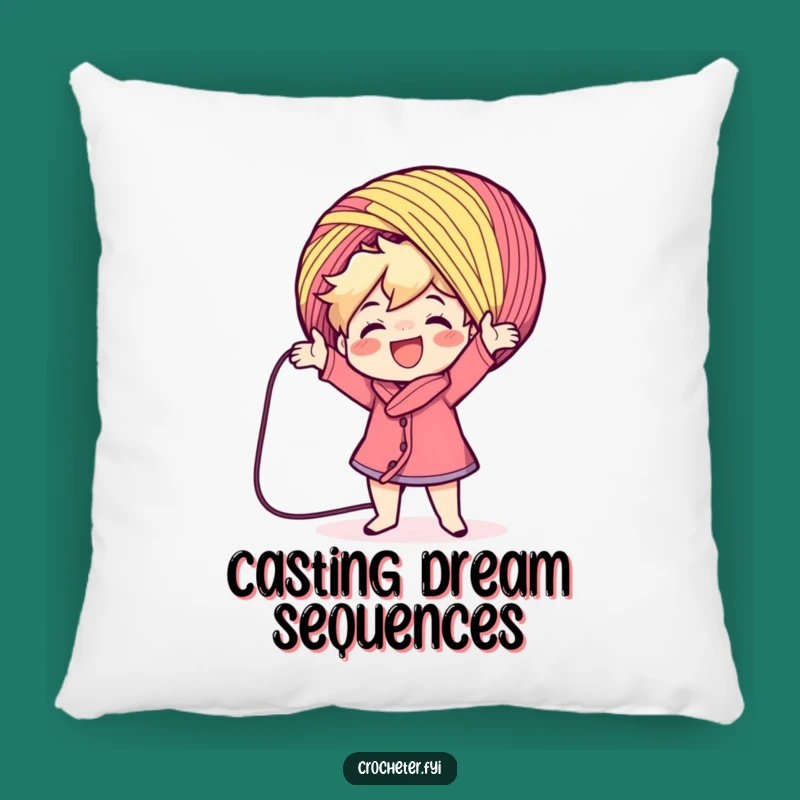 Funny Yarn Casting Pillow: Cuddle Up with this Hilarious Craft Decor