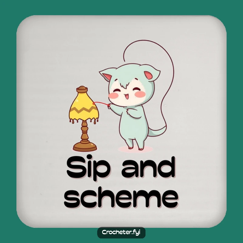 Funny Mischief Coaster: Protect Surfaces with Playful Humor