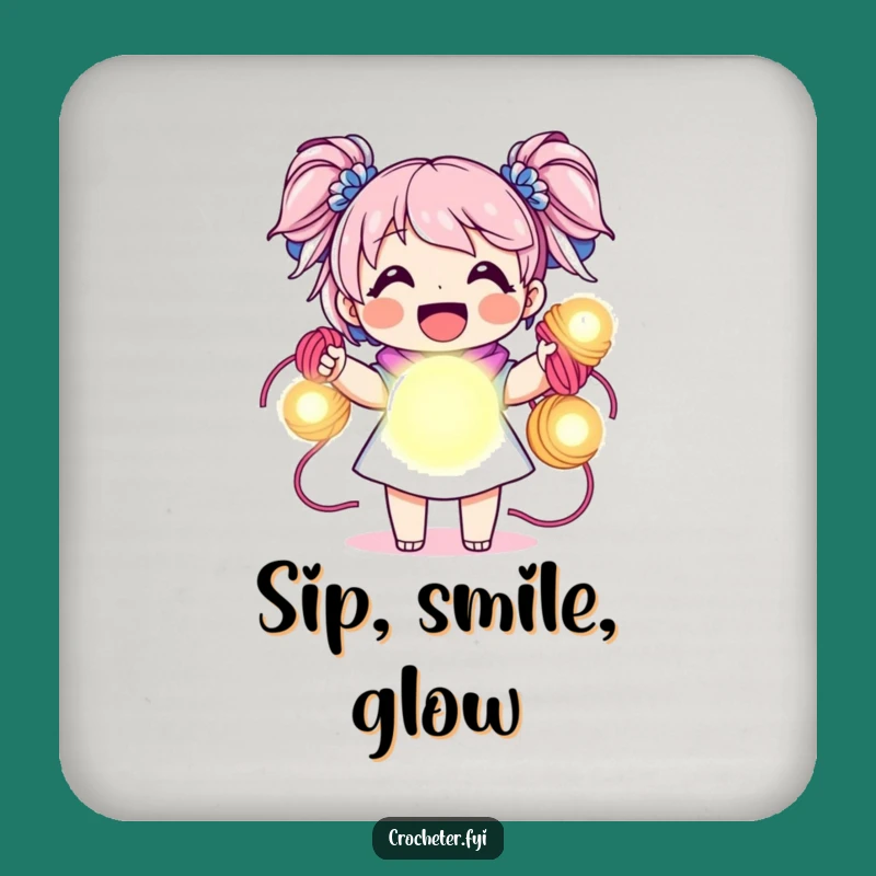 Funny Yarn Orb Coaster: Protect Surfaces with Crafting Joy