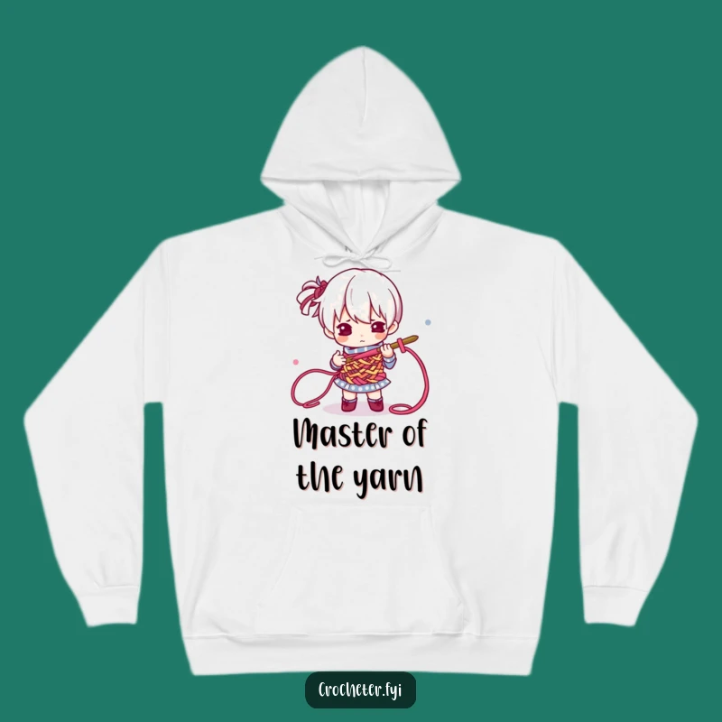 Funny Crochet Master Hoodie: Cozy Determined Crafter Funny Gift for Yarn Fans