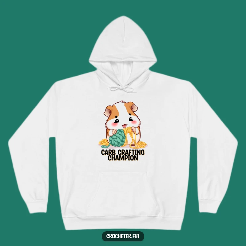 Funny Guinea Pig Crochet Hoodie: Cozy Pet-Themed Apparel & Humorous Gift