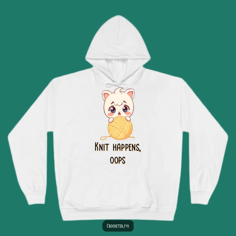 Funny Surprised Yarn Drop Hoodie: Cozy Alarm, The Ultimate Funny Gift!