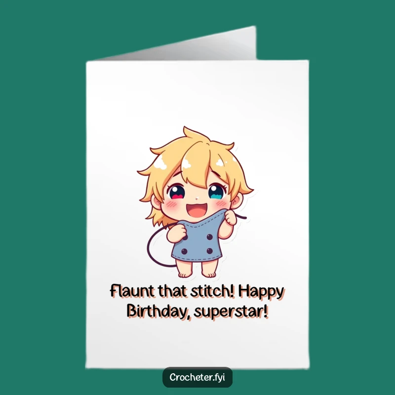 Free Printable Birthday Card: Proud Stitch Maker - Funny Downloadable Gift