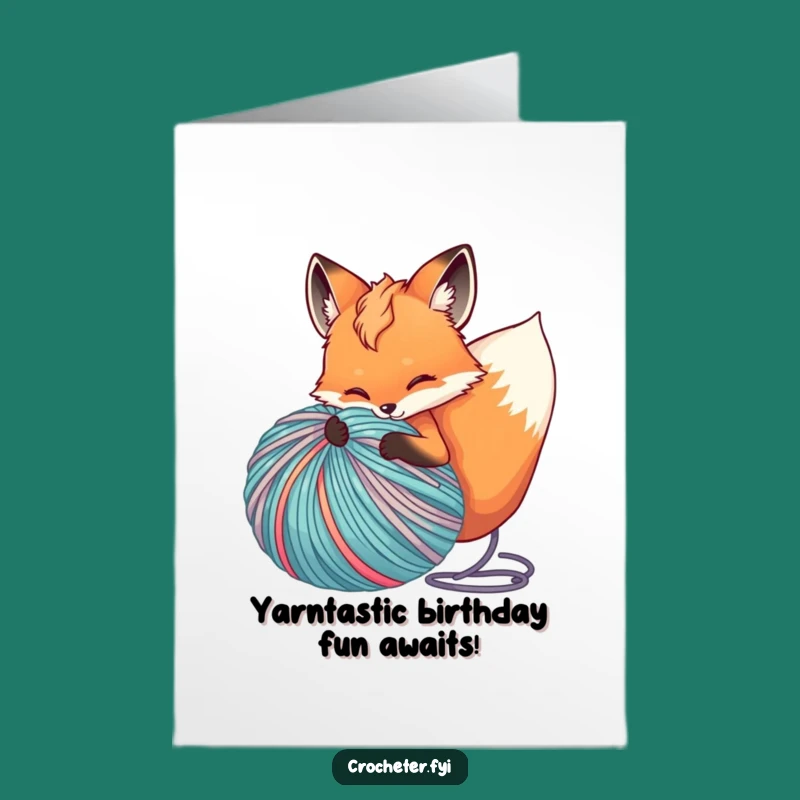 Free Printable Fox Yarn Birthday Card: Hilarious Downloadable Gift for Knitters!