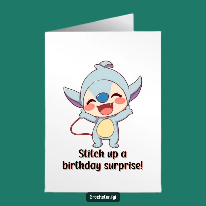Free Printable Birthday Card: Stitch Master Class, Energetic Downloadable for Yarn Lovers!