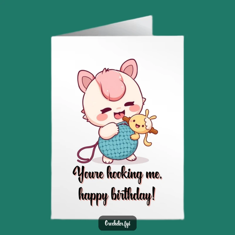 Free Printable Birthday Card: Tickle Hook Character Funny Downloadable Gift