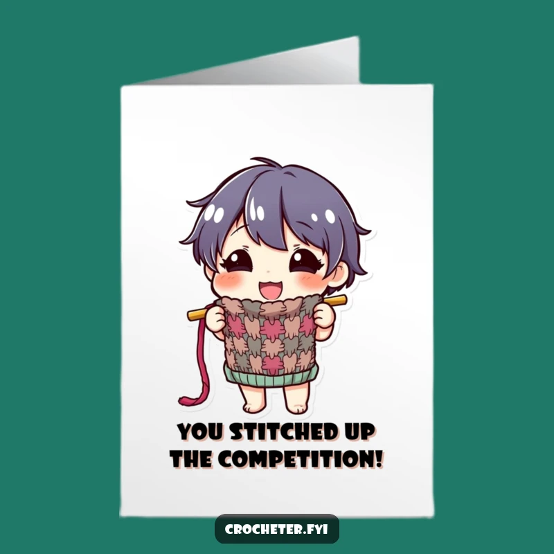 Knitting Congrats Card Free Printable - Finished Project Downloadable