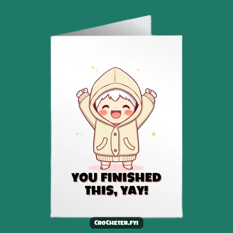 Free Printable Congrats Card: Garment Finish Humorous Downloadable Gift