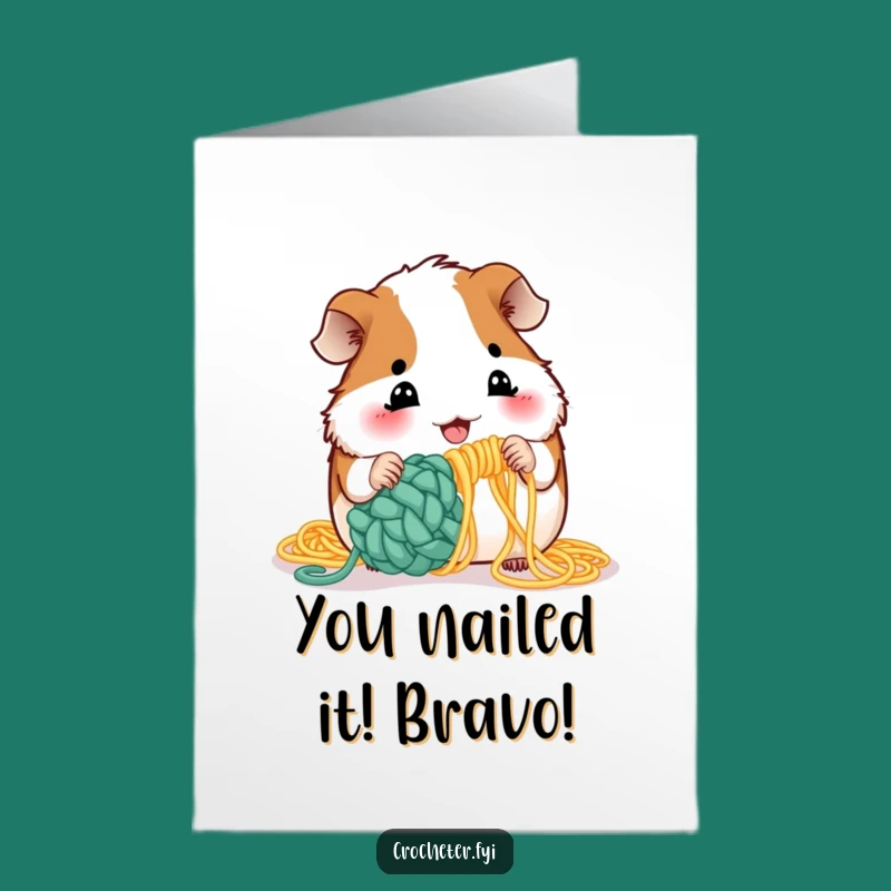 Congrats Card: Free Printable Guinea Pig Spaghetti Art - Funny Downloadable