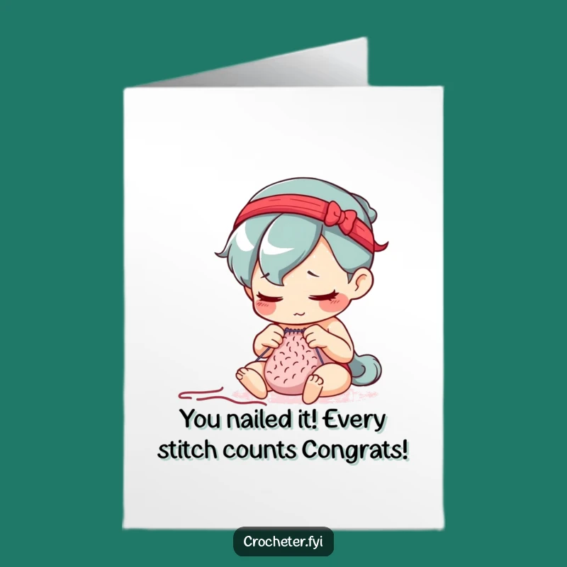 Free Printable Congrats Card: Precise Stitches, Perfect Success! - Funny Downloadable