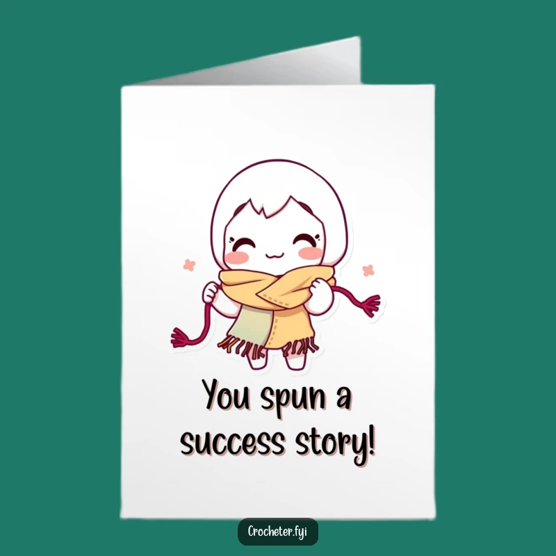 Funny Free Printable Congrats Card: Knitting Success, Cozy Downloadable Message