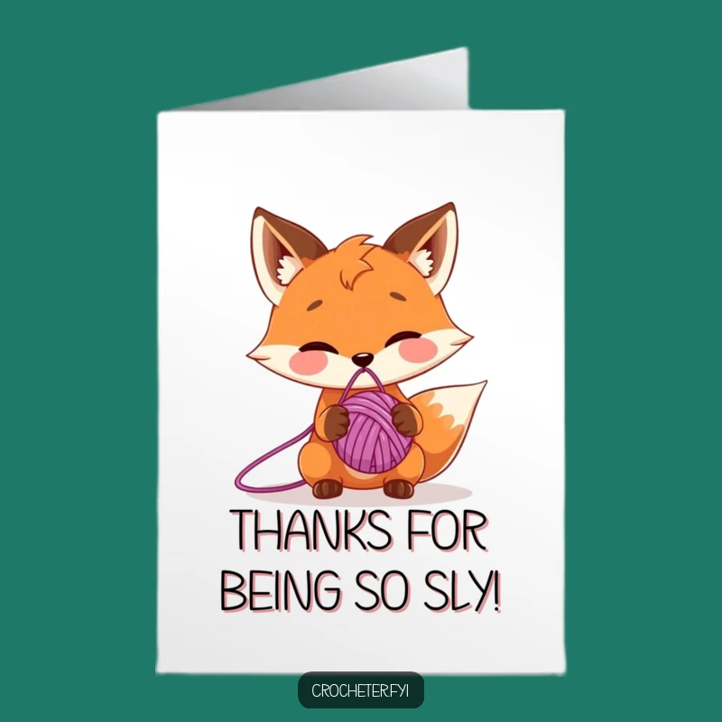 Free Printable Thank You Card: Fox's Nifty Thanks
