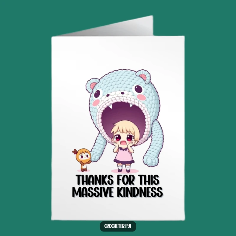 Free Printable Thank You Card: Giant Yarn Project, Surprising Downloadable Gift!