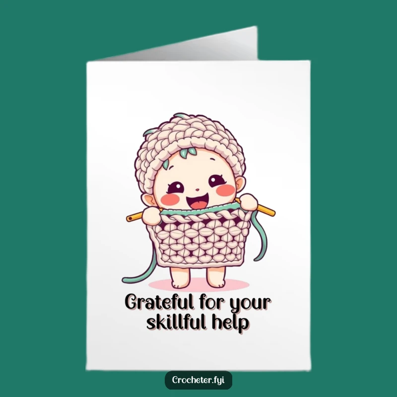 Free Printable Thank You Card: Stitching Gratitude, Funny Downloadable Gift for Crafters!