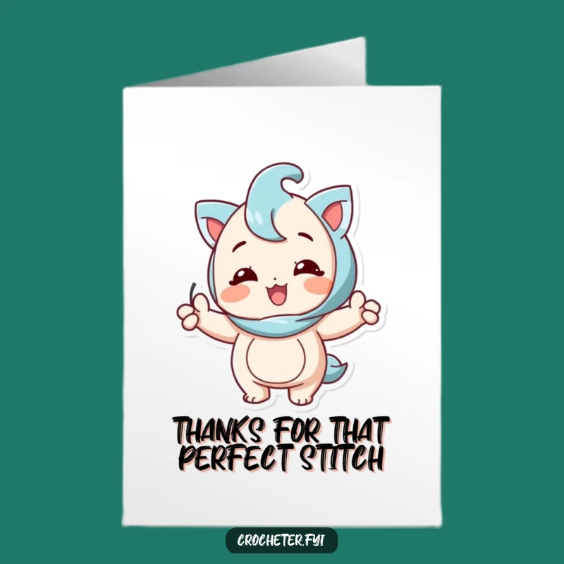 Free Printable Thank You Card: Happy Stitcher Showing Appreciation