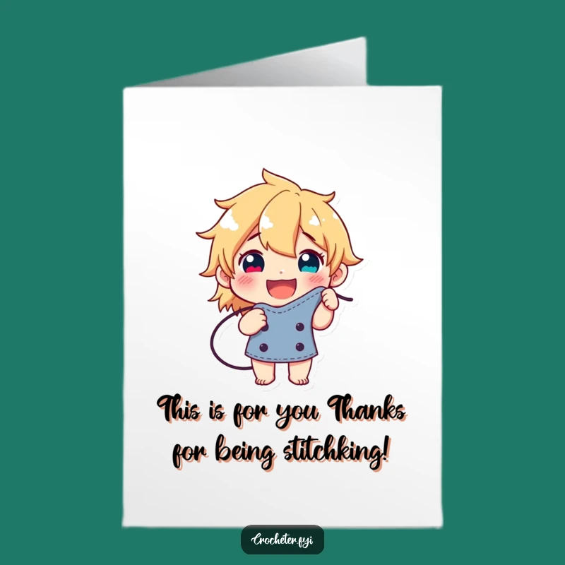 Free Printable Thank You Card: Thanks for the Perfect Stitch! - Funny Downloadable