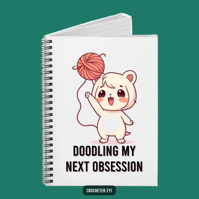 Funny Yarn Notebook: Playful Character Tossing Yarn, Perfect Craft Journal