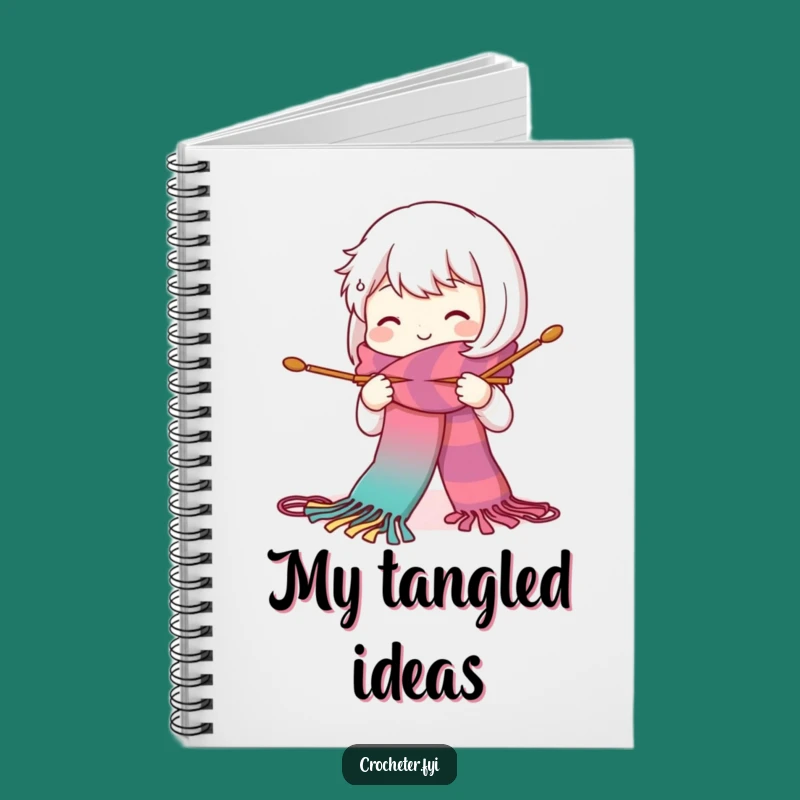 Funny Knitting Character Notebook - Cute Crafter Journal, Perfect Gift