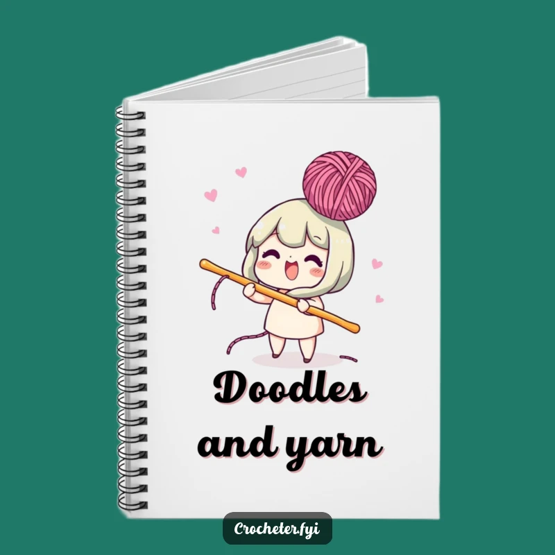 Funny Lively Crochet Hook Notebook - Journal Your Projects with this Funny Gift!