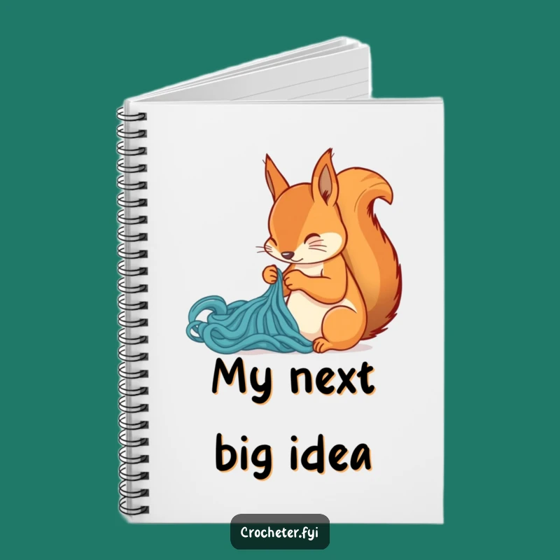 Funny Squirrel Stitch Notebook: Journal Your Ideas with Humorous Crafting Inspiration