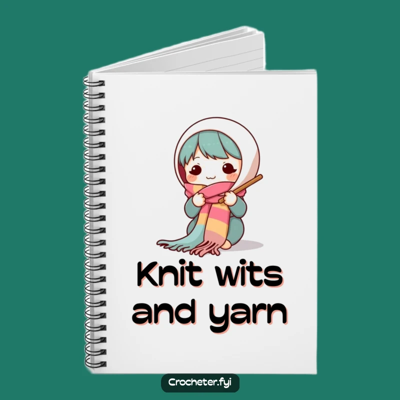 Funny Knitting Character Notebook: Yarn Scarf Design, Perfect Funny Gift for Journaling