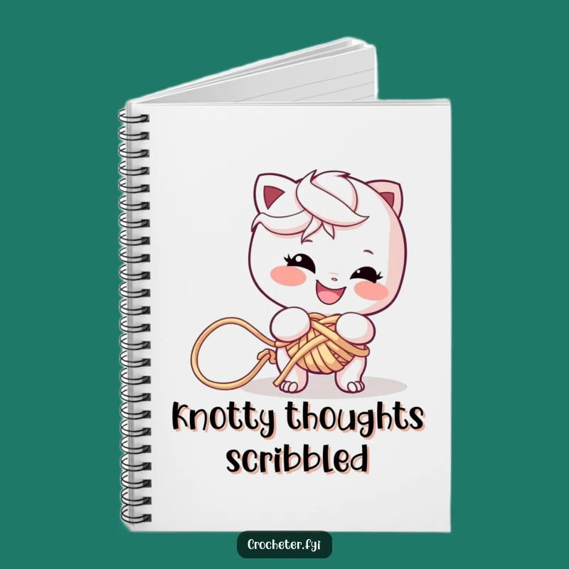 Funny Yarn Tangler Notebook: Mischievous Design, Perfect Funny Gift for Journaling
