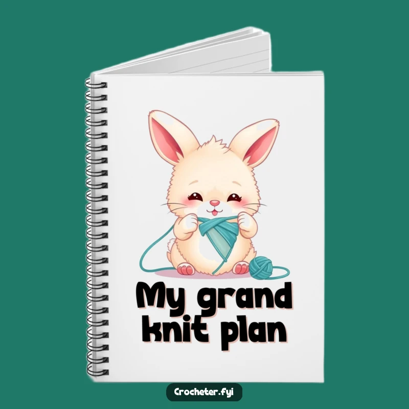 Funny Bunny Knitting Notebook: Hilarious Journal for Crafters & Bunny Lovers