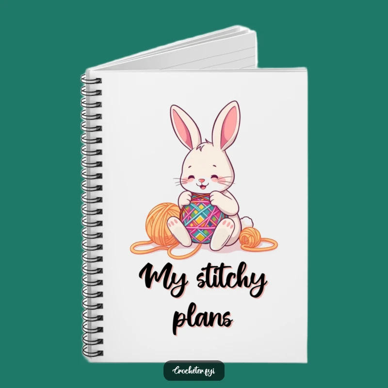 Funny Stitching Bunny Notebook - Jot Down Creative Ideas Funny Gift