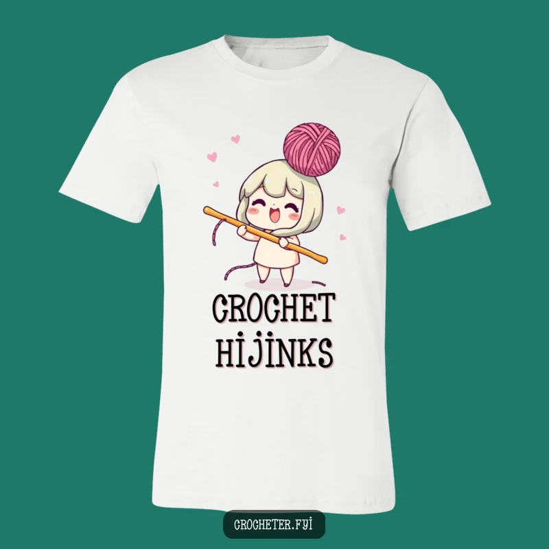 Funny Lively Crochet Hook T-Shirt - Playful Gift for Crocheters!