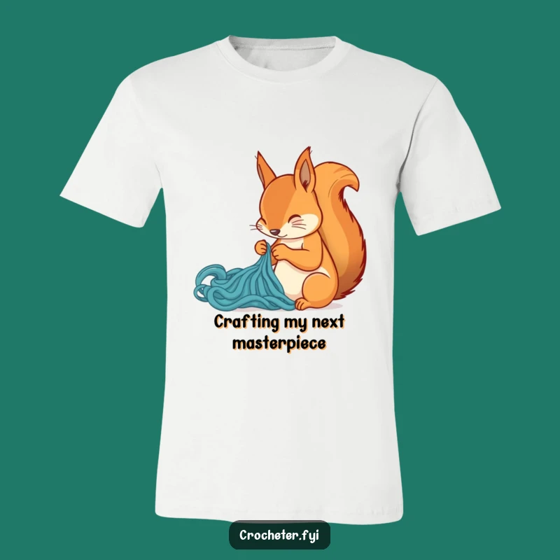 Funny Squirrel Stitch T-Shirt: Hilarious Gift for Knitters and Crafters Who Love Humor