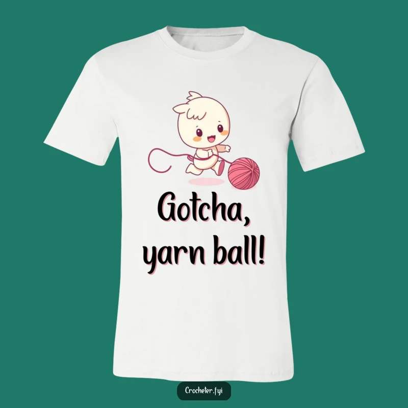 Funny Yarn Chaser T-Shirt: Playful Character Graphic Tee Gift