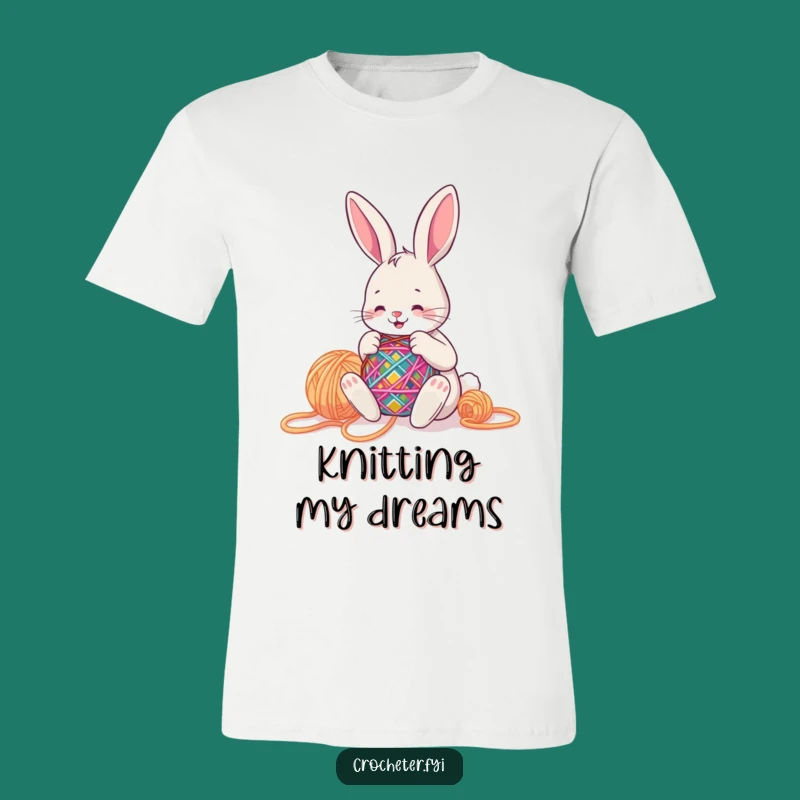 Funny Stitching Bunny T-Shirt - Crafter's Delight Apparel Funny Gift
