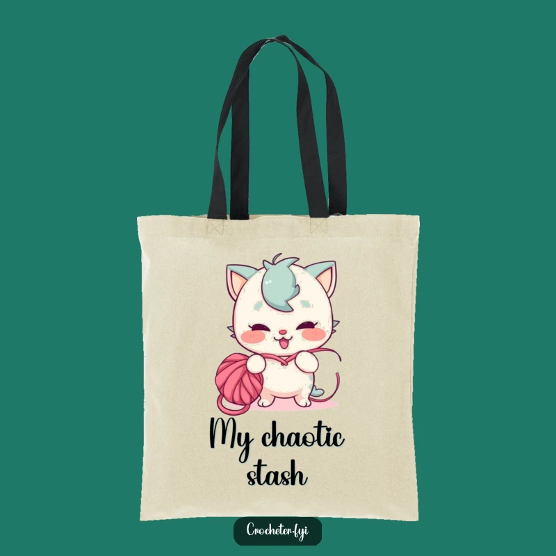 Funny Yarn Tangler Tote Bag - Mischievous Crafter Bag, Perfect Gift