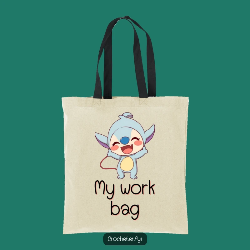 Funny Stitch Master Tote Bag: Lively Crafter's Project Carrier